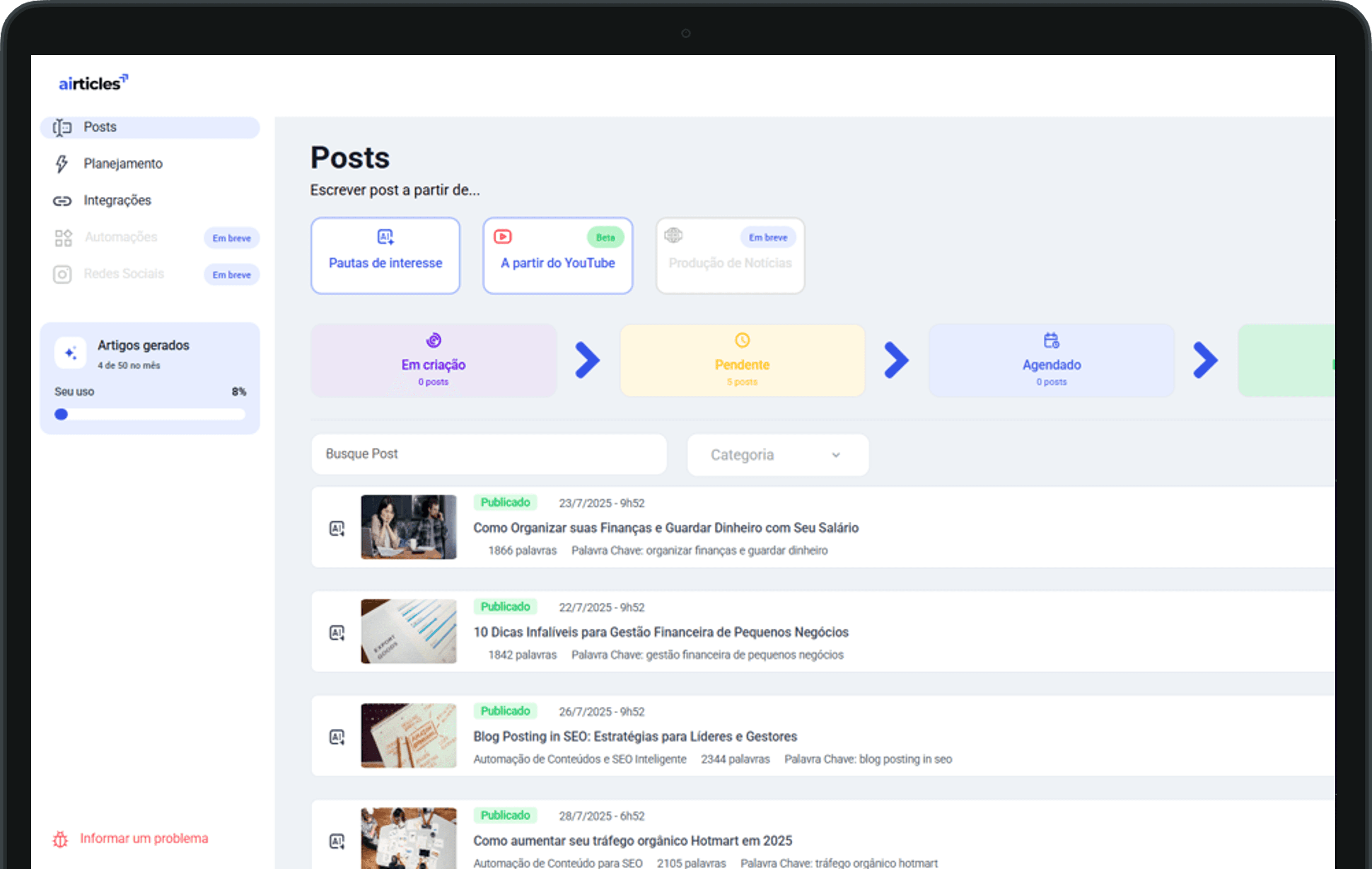AI‑Powered Article Generation SaaS